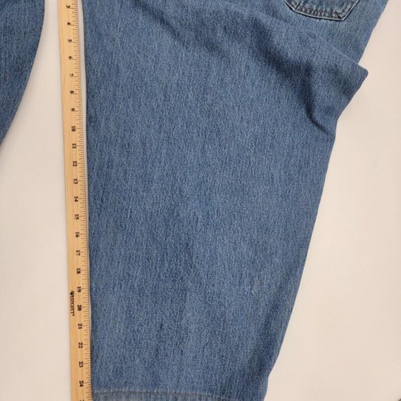 Levi's 560 Men's Comfort Fit Denim Blue Jeans 54x30 (25 high rise short Relaxed - Picture 10 of 11